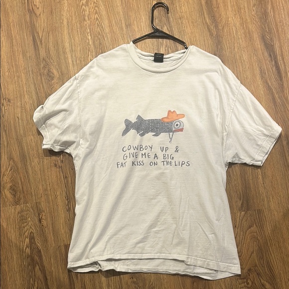 Graphic Tee with Fish Design - Picture 1 of 1